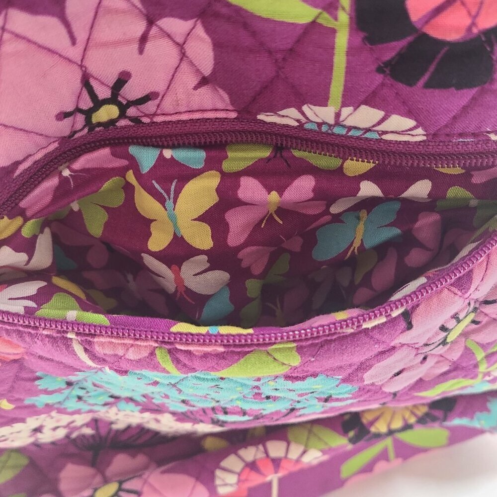 Vera Bradley Flutterby Hipster Crossbody Bag Purse Adjustable Strap - Picture 9 of 12